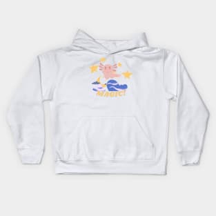 Axolotl Magic Design Kids Hoodie